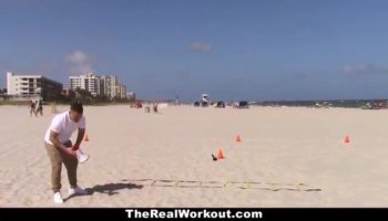 therealworkout - busty blonde rides trainer after the beach session
